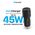 Auto punjac Teracell Evolution TC-11 PD 22.5W + USB QC3.0 20W, 45W (total) sa Type C kablom crni.