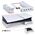 iPega PG-P5S021 horizontalni multifunkcionalni Drzac - PS5 slim/PRO RGB beli.