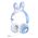 Bluetooth slusalice Bunny plave.
