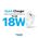 Kucni punjac Teracell Evolution TC-09 QC3.0 18W sa micro USB kablom beli CE.