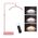 Podna LED lampa Half moon roze.