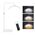 Podna LED lampa Half moon bela.
