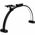 Stona LED lampa Half moon crna.