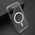 Futrola COLOR FRAME MagSafe - iphone 16 (6.1) srebrna (providna) (MS).