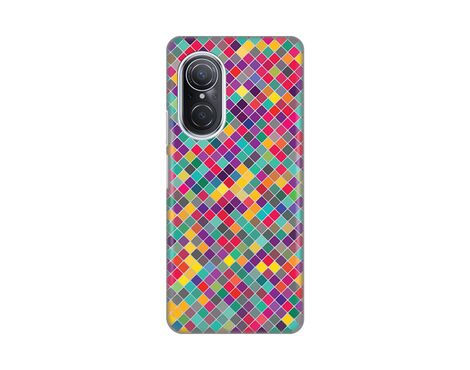 Silikonska futrola PRINT Skin - Huawei Nova 9 SE Colorful cubes.