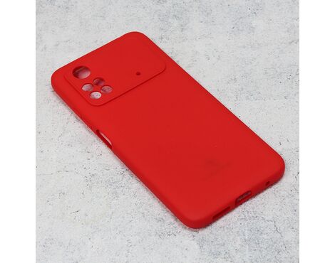 Silikonska futrola Teracell Giulietta - Xiaomi Poco M4 Pro 4G mat crvena.