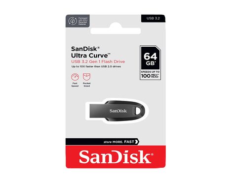 USB flash memorija SanDisk Ultra Curve 3.2 64GB crna.