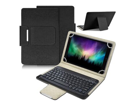 Futrola sa Bluetooth Tastaturom Leather - Tablet 10" Univerzalna crna.