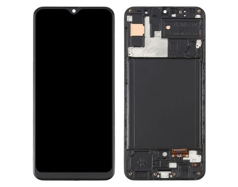 LCD displej (ekran) - Samsung A307/Galaxy A30s + touchscreen + frame black (crni) Incell.