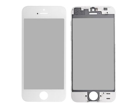 Staklo touchscreen-a+frame+OCA+polarizator - iPhone 5 belo CO.