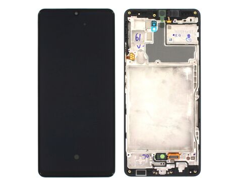 LCD displej (ekran) - Samsung A426 Galaxy A42 5G + touchscreen + frame black (crni) Service Pack ORG/GH82-24375A.