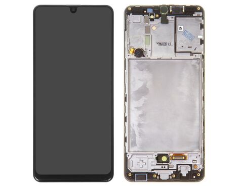 LCD displej (ekran) - Samsung A315/Galaxy A31 2020 + touchscreen + frame black (crni) Service Pack ORG/GH82-22761A.