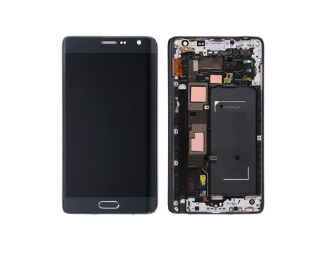 LCD displej (ekran) - Samsung N915FY Galaxy Note Edge+touch screen+frame crni Service Pack ORG.