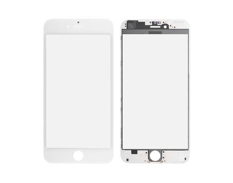 Staklo touchscreen-a+frame+OCA - Iphone 6 plus 5,5 belo AAA RW.