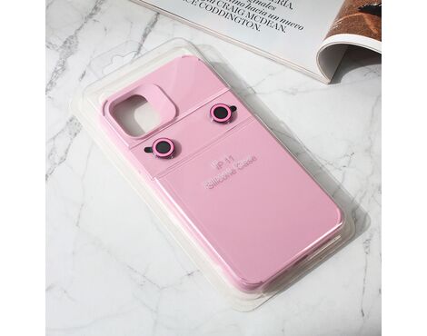 Futrola Colorful and Camera glass - iPhone 14 roze.