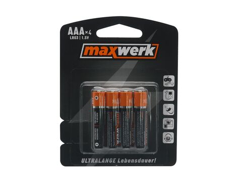 Baterija alkalna AAA LR03 1.5v 4/1 Maxwerk (MS).