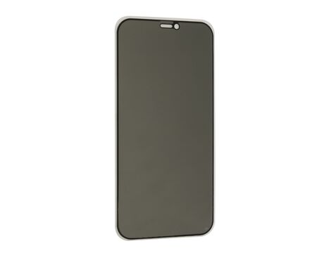 Zastitna folija za ekran GLASS PRIVACY 2.5D full glue - Iphone 12 Pro Max (6.7) crna (MS).
