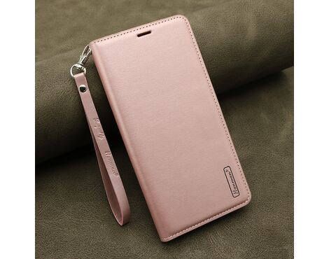 Futrola na preklop HANMAN - iPhone 15 Plus svetlo roze (MS).