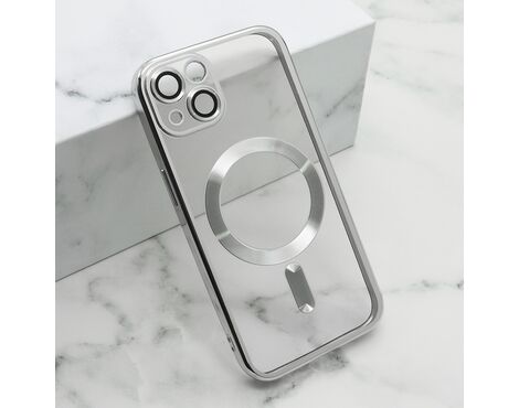 Futrola CAMERA PROTECT MagSafe - iPhone 15 srebrna (MS).