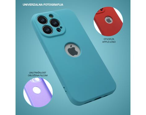 Futrola COLOR VISION - iPhone 14 (6.1) svetlo plava (MS).