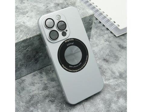 Futrola ELEGANT LOGO CUT - iPhone 14 Pro (6.1) srebrna (MS).