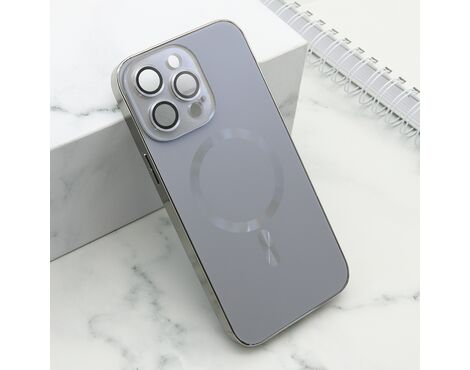 Futrola ELEGANT METAL MAGSAFE - iPhone 14 Pro Max (6.7) siva (MS).