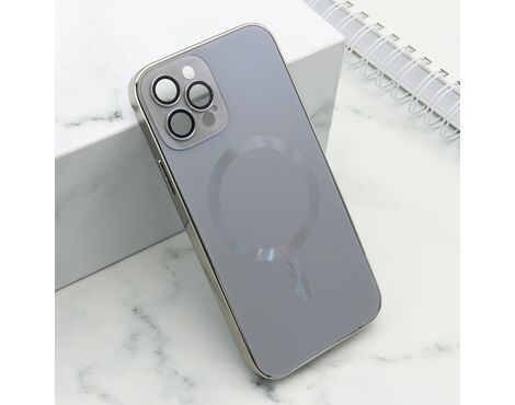 Futrola ELEGANT METAL MAGSAFE - iPhone 12 Pro siva (MS).