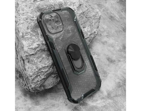 Futrola DEFENDER RING providna - iPhone 15 crna (MS).