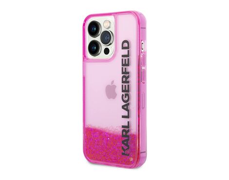 Futrola Karl Lagerfeld Liquid Glitter Elong - Iphone 14 Pro Max pink Full ORG (KLHCP14XLCKVF) (MS).