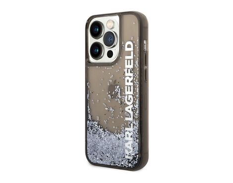 Futrola Karl Lagerfeld Liquid Glitter Elong - Iphone 14 Pro Max crna Full ORG (KLHCP14XLCKVK) (MS).