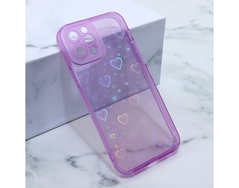 Futrola Heart Color IMD - iPhone 12 Pro 6.1 ljubicasta (MS).