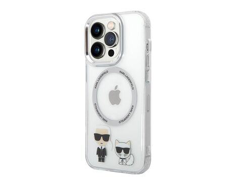 Futrola Karl Lagerfeld Magsafe With Ring - Iphone 14 Pro bela Full ORG (KLHMP14LHKCT) (MS).