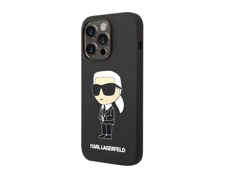 Futrola Karl Lagerfeld Liquid Silicone Case Ikonik Nft - iPhone 15 Pro Max (6.7) crna Full ORG (KLHCP15XSNIKBCK) (MS).