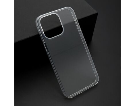 Silikonska futrola ultra tanka (skin) PROTECT - iPhone 15 Pro Max (6.7) providna (bela) (MS).