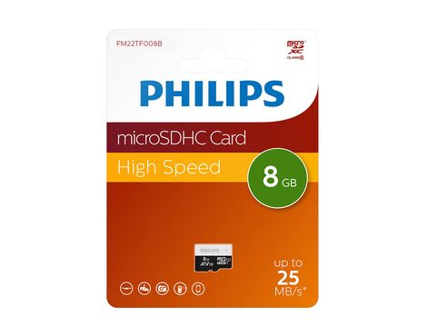 Memorijska kartica PHILIPS Micro SD 8GB V10 ULTRA SPEED (FM22TF008B/93) (MS).