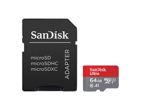 Memorijska kartica SanDisk SDHC 64GB Ultra Micro SD 140MB/s Class 10 sa adapterom (SDSQUAB-064G-GN6MA) (MS).