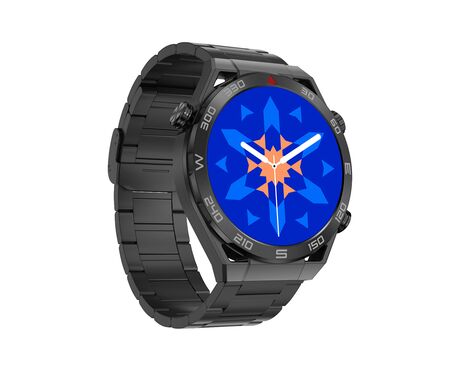 Smart Watch DT Ultramate crni (metalna i silikonska narukvica) (MS).