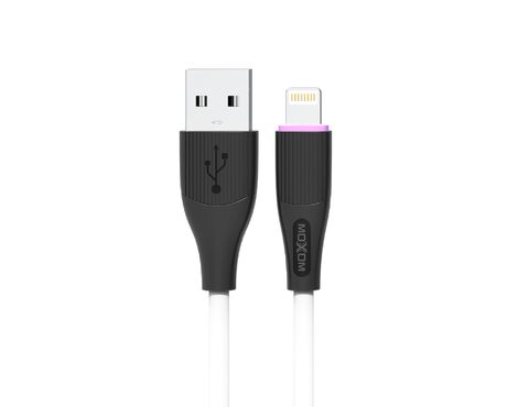 USB data kabl Moxom MX-CB169 3A lightning 1m beli (MS).
