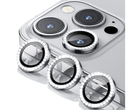 Zastita - kameru DIAMOND PREMIUM za Iphone 14 Pro/iPhone 14 Pro Max srebrna (MS).
