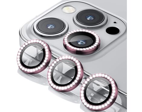 Zastita - kameru DIAMOND PREMIUM za Iphone 13 Pro/13 Pro Max pink (MS).