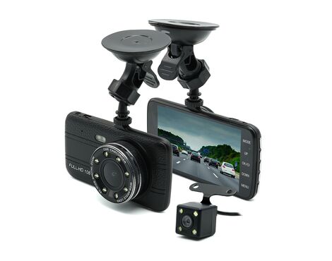 Auto kamera T657 dual lens crna (MS).