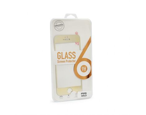 Tempered glass - iPhone 5 zlatni.