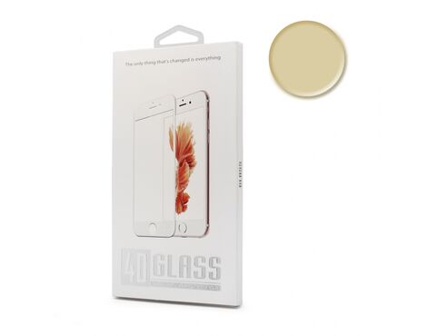 Tempered glass 4D - iPhone 7/8 zlatni.