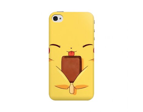 Silikonska futrola PRINT - iPhone 4 Yellow pokemon.