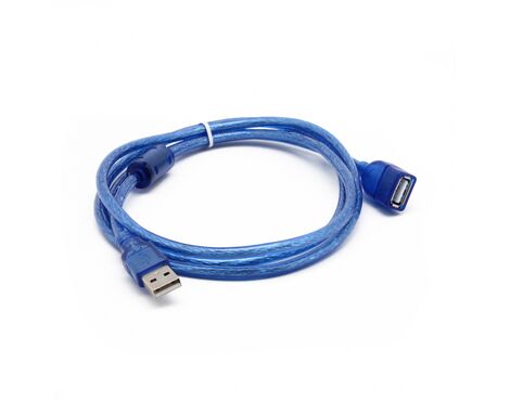 Kabl USB A/F Transparent plavi 1.5m.