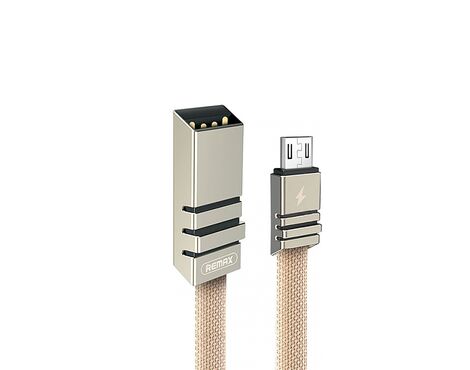 Data kabl REMAX Weave RC-081m micro USB braon 1m.