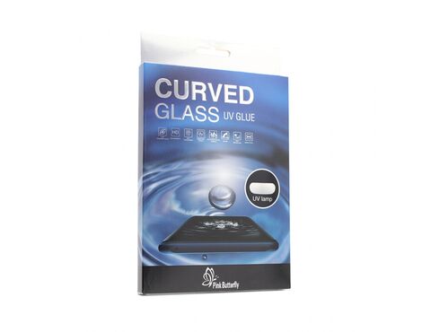 Tempered glass UV Glue Full Cover + Lampa - Samsung G935 S7 Edge.