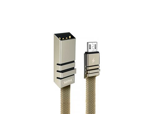 Data kabl REMAX Weave RC-081m micro USB zeleni 1m.