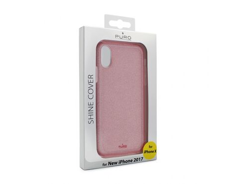Futrola Puro Shine - iPhone X roze.