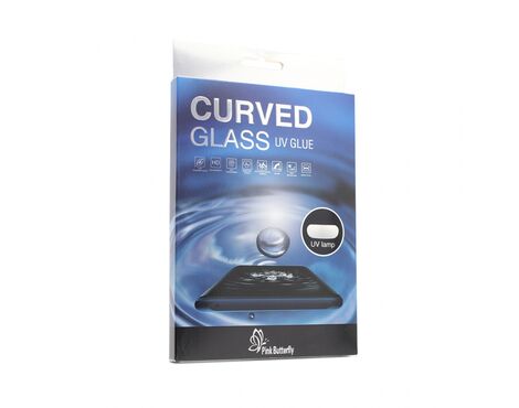 Tempered glass UV Glue Full Cover + Lampa - Samsung G960 S9.